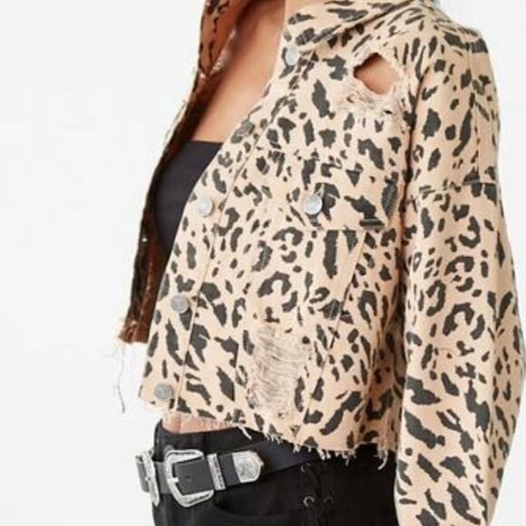 Forever 21 jacket leopard print new with tags - Picture 3 of 16
